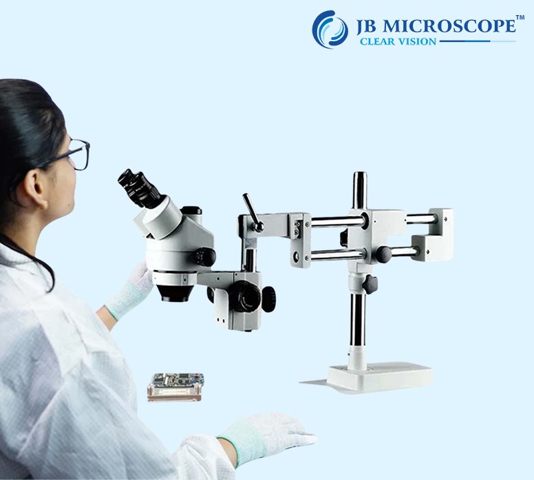 Stereo Zoom Microscope With Boom Stand (JBM-BS45) view 2