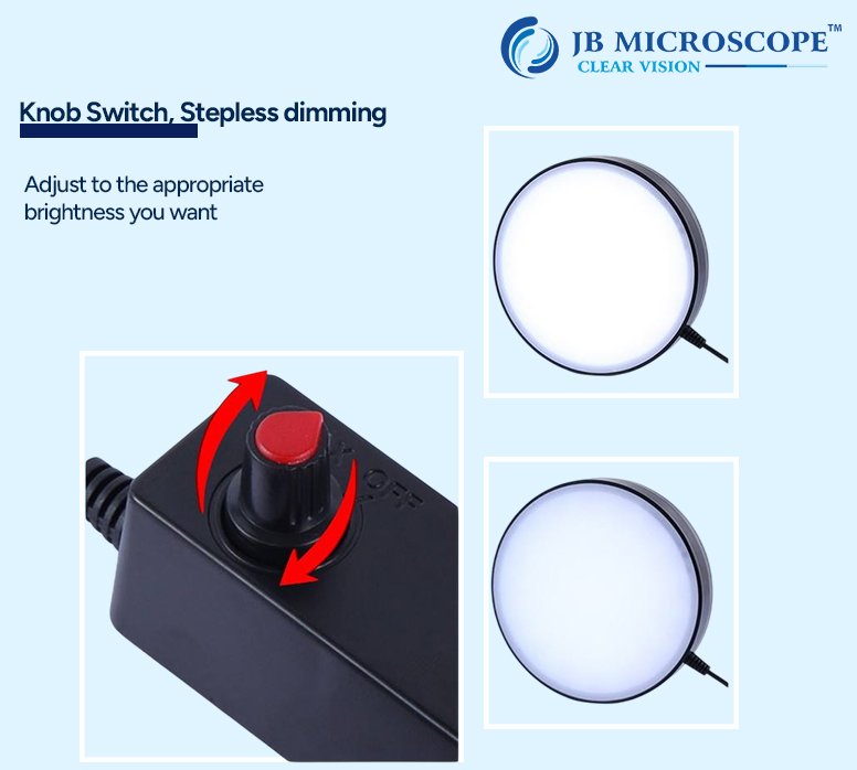 Microscope LED visual polarization light source - JBM-130 view 2