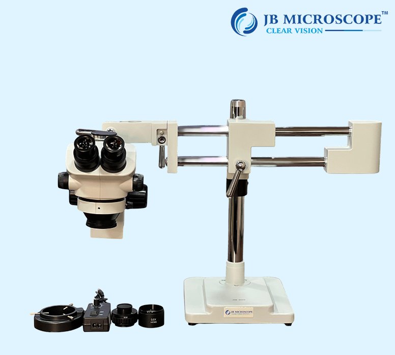 Stereo Zoom Microscope WITH DUAL ARTICULATING STAND (JBM-BS50) Specifications