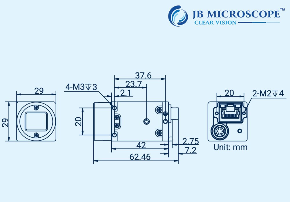 1.3MP Area Scan Camera JBM- MV-CU013-A0GM Specifications