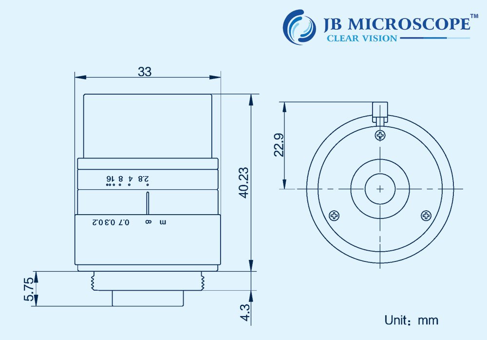 INDUSTRIAL LENS JBM-HF1228M-6MP Specifications